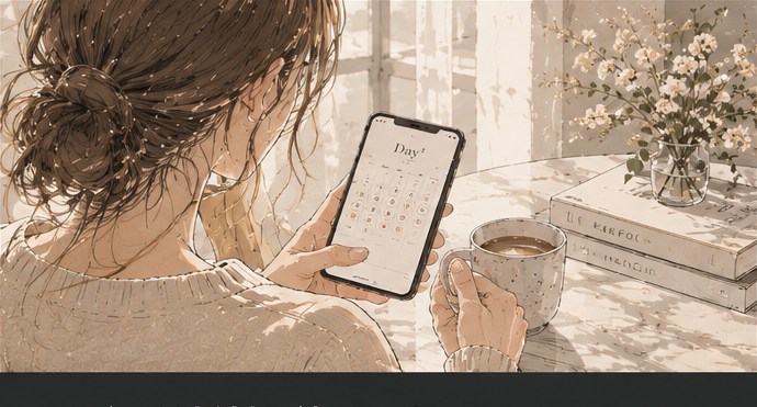 月額制で続けやすいを表現したイメージイラスト