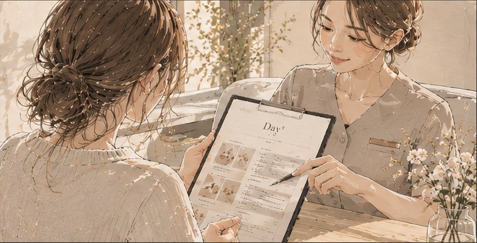 自分に合う会員プランを表現したイメージイラスト